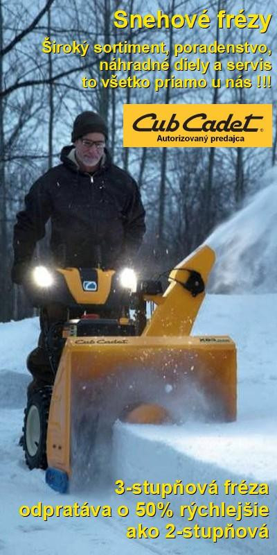 CubCadet trojstupnove snehove frezy